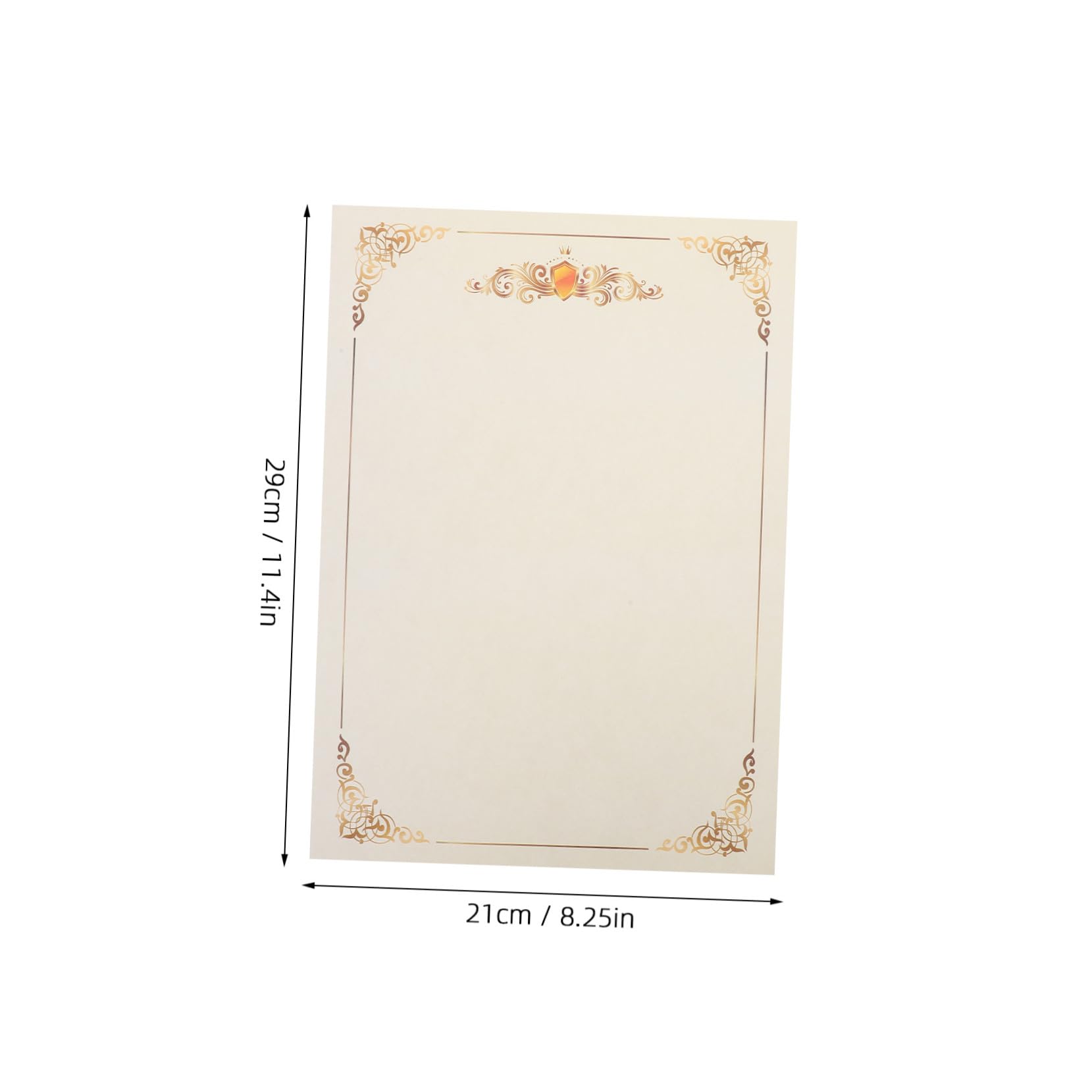 Leeres Zertifikatspapier 100 Blatt Beige Papier für Schüler Lehrer