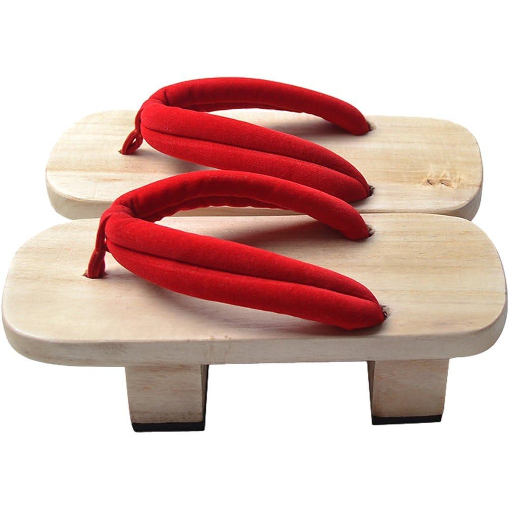 NaTa様 Zghhc Japanese Geta Summer Women Slipper Wooden Clogs Thick Bottom