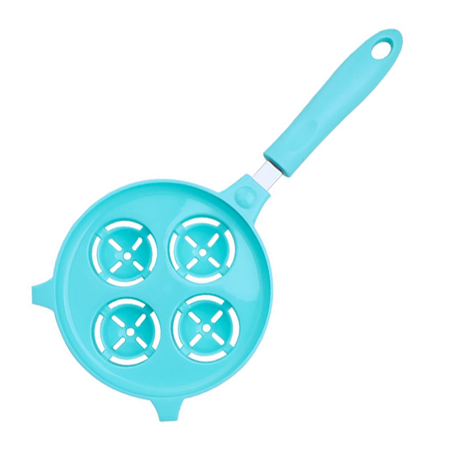 AMUONTY Egg Separator, Egg White Yolk Separator, Egg Divider Egg Extractor, Plastic Stainless Steel Egg Sieve, Funnel Design to Quickly Filter Egg Whites (Blue)