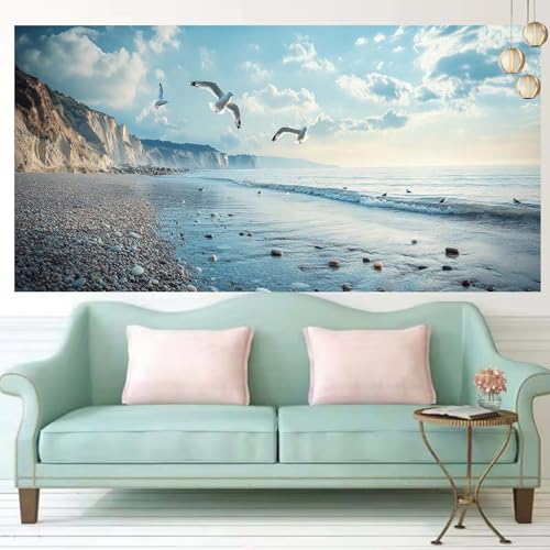 Broderie diamant oiseaux peinture diamant kit complet 60x150cm pour loisirs créatifs