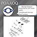 POAAOQ Burner Gasket, 2-11/16 x 1-3/4 inches, Compatible with American Range Equipment,Replacement Number Part A14039,Blue, 4-Pack