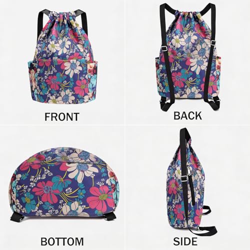 Image of MOCA Drawstring Gym Sports Backpack Lightweight Multipurpose Daypack Travel School College Daily Storage Carry Suitable Men Women Kids Adults Fitness Accessory