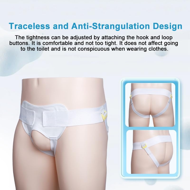 2 Pcs Faja Médica para Hernia, Soporte Ajustable, Pequeña miniatura 6