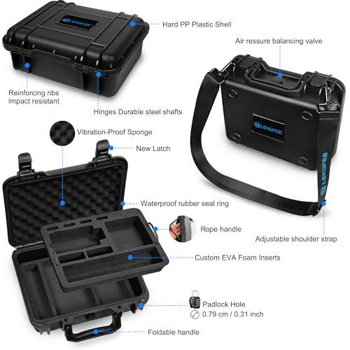Maleta rígida impermeable portátil Lekufee para cámara Sony ZV-1 miniatura 3