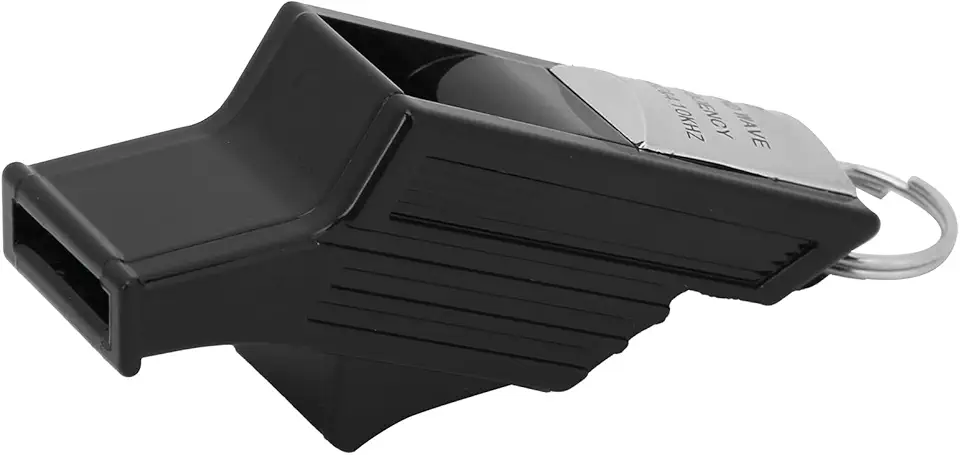 RiToEasysports Apito de árbitro, Apito de Câmara de Ar Duplo Alto de Alta Frequência Sem Núcleo Com Cabide de Nylon Ajustável, para Basquete, Futebol e Vôlei