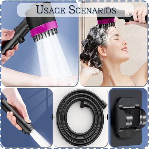 Regadera con filtro y manguera de 47 pulgadas, 3 modos miniatura 6