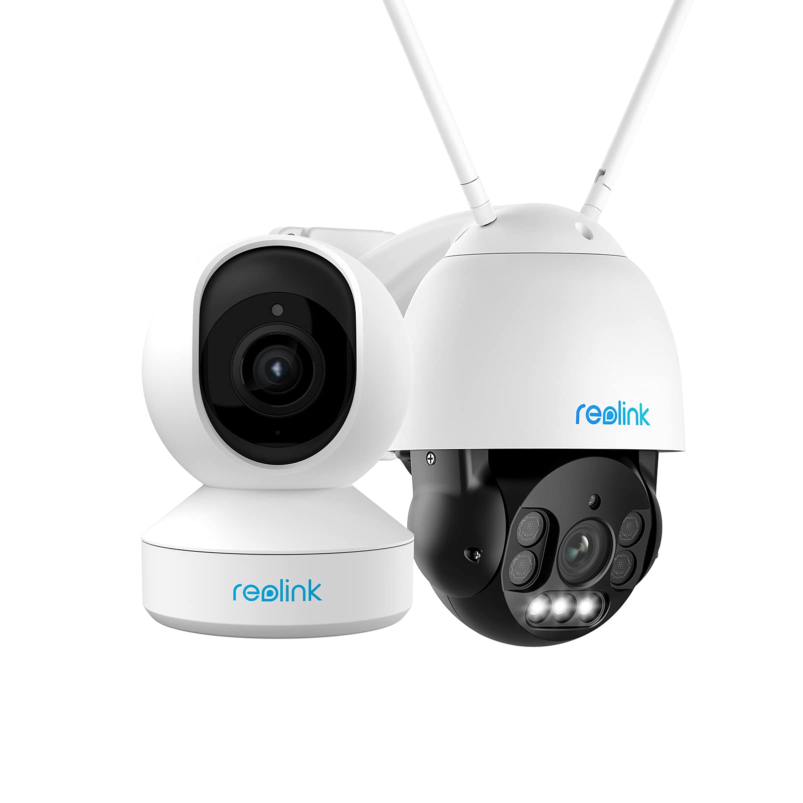 Reolink 5MP Indoor Security Camera E1 Zoom Bundle with 5MP Outdoor Security Camera with Auto Trackin