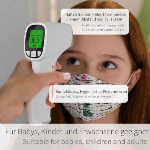 Pulox JPD-FR202 Infrarot Fieberthermometer kontaktlos mit LCD