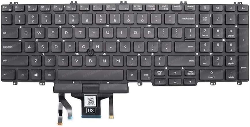Parts for Dell Latitude 5500 5510 Keyboard US-English Backlit Dual Point 15.6" 0THDMY THDMY