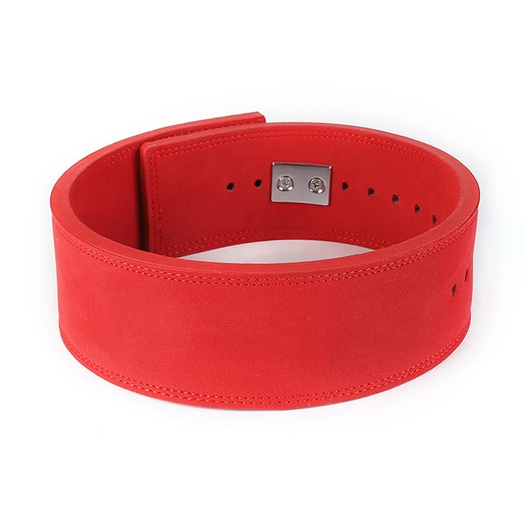 Cintura for sollevamento pesi e cinghie for sollevamento pesi, cintura da palestra in pelle spessa 11 mm e larga 4 pollici for uomo e donna, cintura da allenamento e cinghie da polso for sollevamento