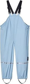 Generisch Unisex Children's Mud Trousers, Rain Dungarees, Unlined, Wind and Waterproof Rain Trousers, Rain Clothing, Wind and Waterproof Outdoor Trousers