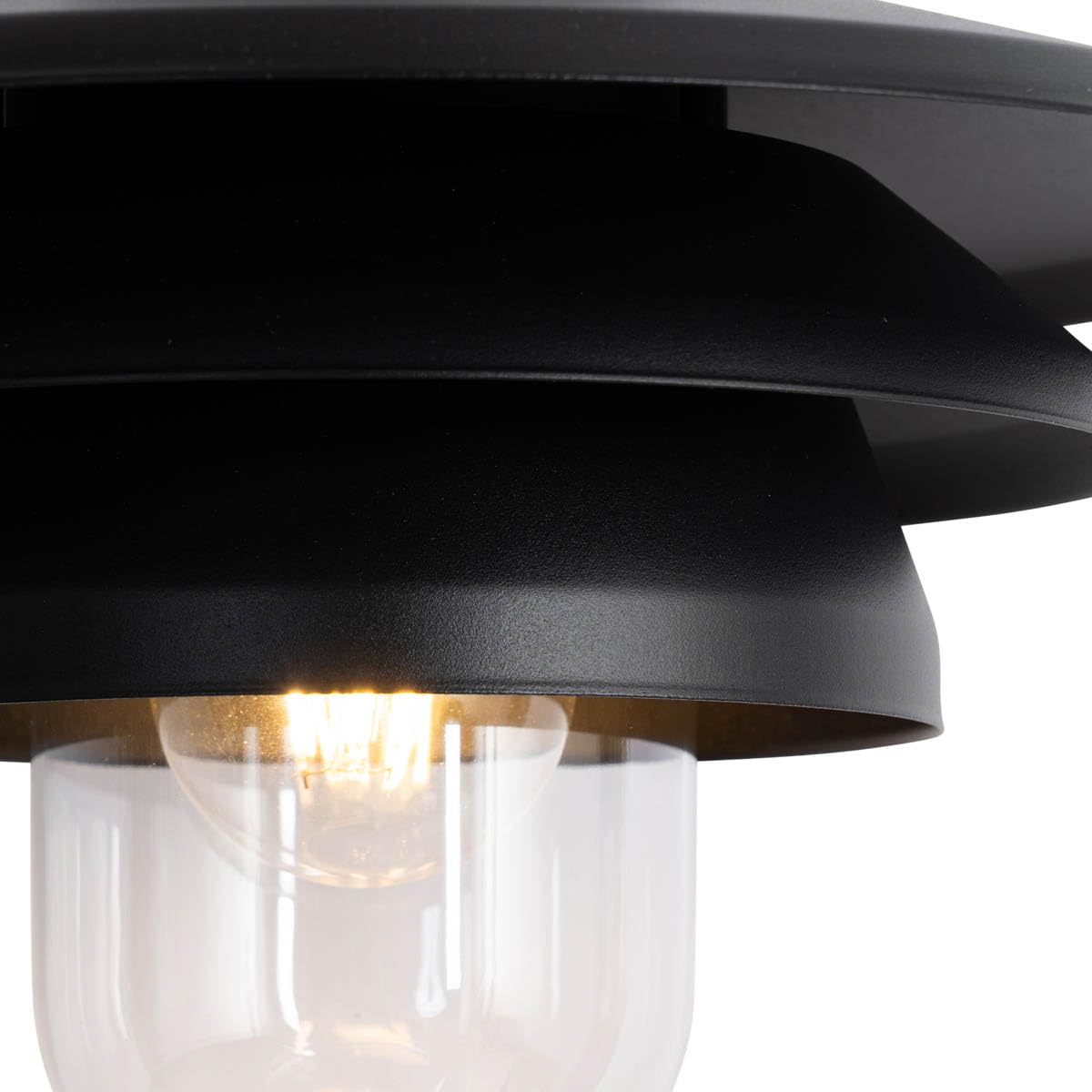 Qazqa morty - Suspension - 1 lumière - Ø 28.5 cm - Noir - Design - éclairage extérieur
