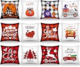 Photo Gallery yexiya set di 12 federe per cuscino per halloween, ringraziamento, natale, casa, fantasma, ragno, zucca, tacchino, neve, albero di natale, decorazione per la casa (stile scozzese, 40,6 x 40,6 cm) Photo Gallery yexiya set di 12 federe per cuscino per halloween, ringraziamento, natale, casa, fantasma, ragno, zucca, tacchino, neve, albero di natale, decorazione per la casa (stile scozzese, 40,6 x 40,6 cm)
