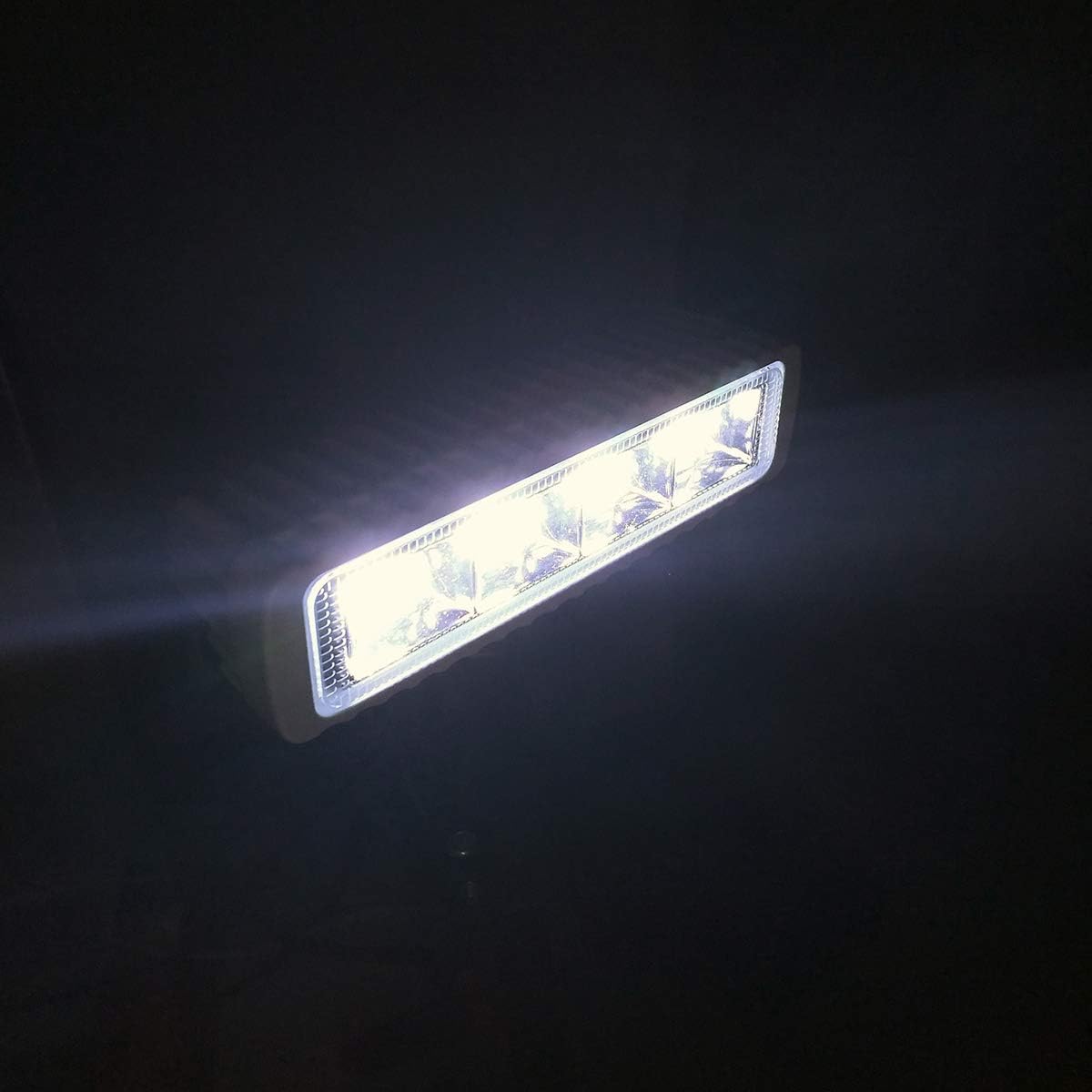 Led Boat Lights Bar Waterproof with White Housing, 36W Navigation Marine Deck Dock Lamps Flood Beam for Ponton Fishing Truck SUV Vehicle Off-Road T-top Stern Yacht Kayak Port Sailboat Sailing