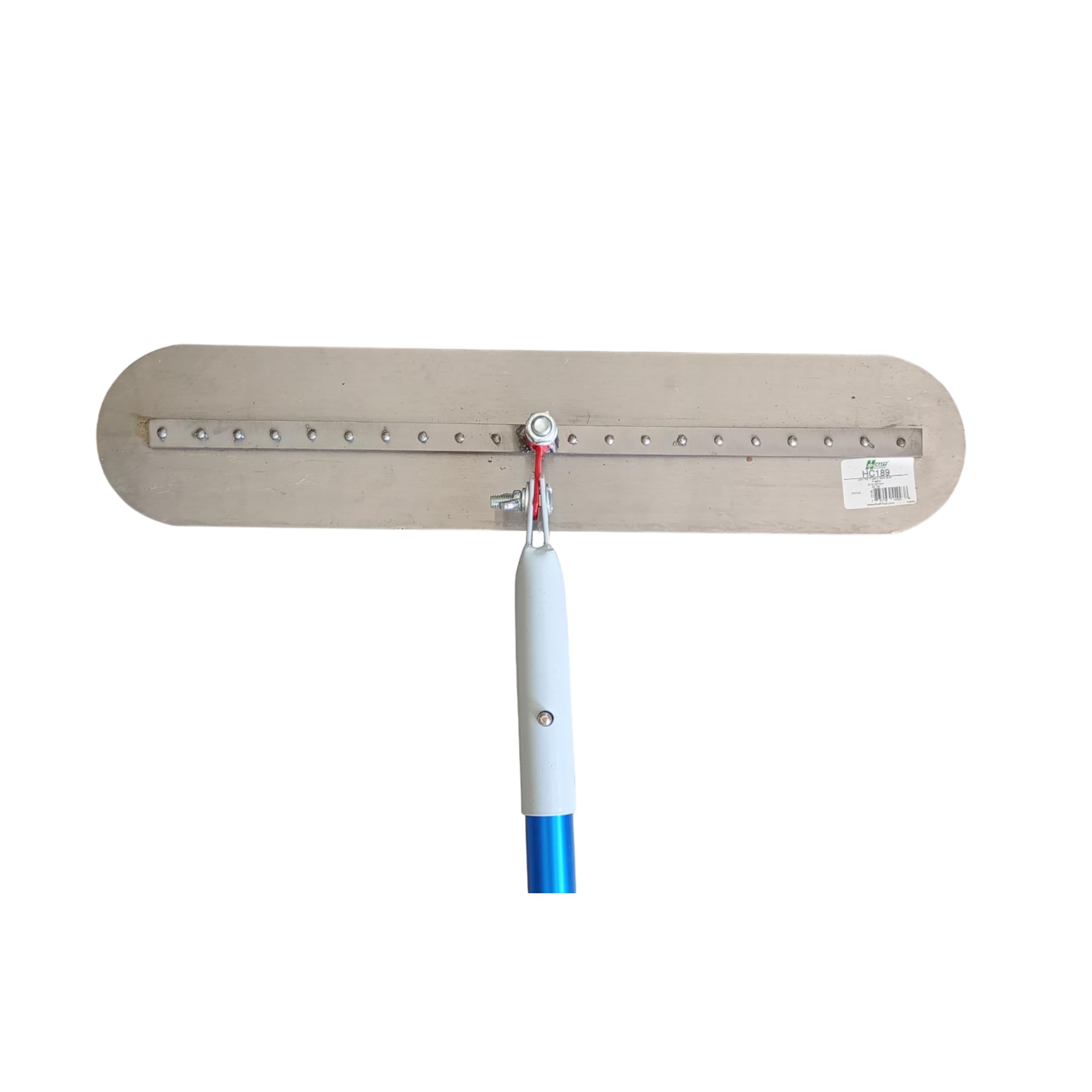 Kit básico alisado de hormigón | Llana Bull Float California con bordes redondeados | Ideal para alisar suelos y pavimentos de hormigón, cemento (KIT Ecónomico 61x13 cm)
