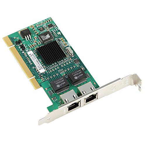 ZEXMTE Gigabit Ethernet PCI Network Controller Card 10/100/1000Mbps Dual Port RJ45 Ethernet Adapter Converter for Desktop PC - Thumbnail 2