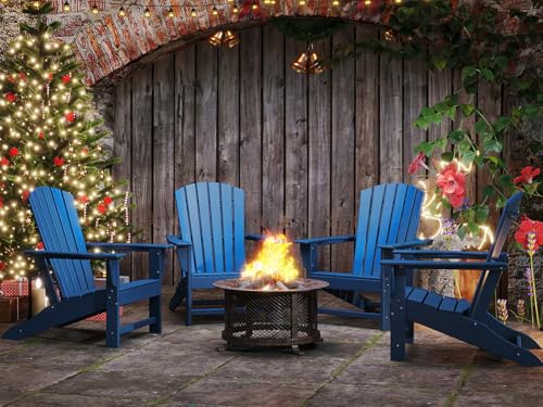 BRIOPAWS Adirondack-Chairs-Set of 4 | Fire Pit Chair |...