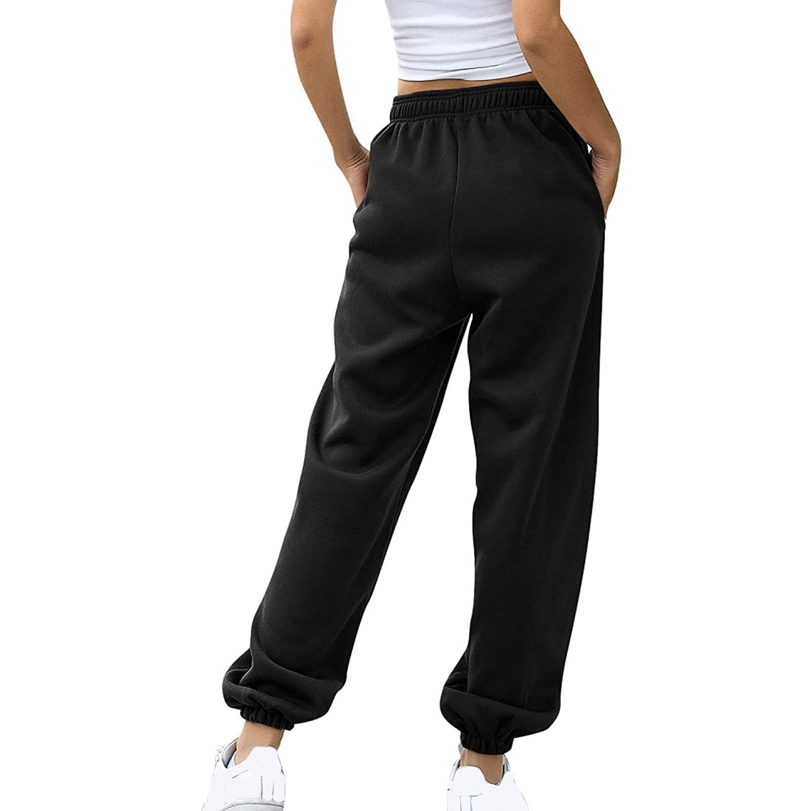 Pantaloni Sportivi A Vita Alta da Donna Pantaloni Lunghi da Jogging Pantaloni Sportivi da Allenamento Leggings