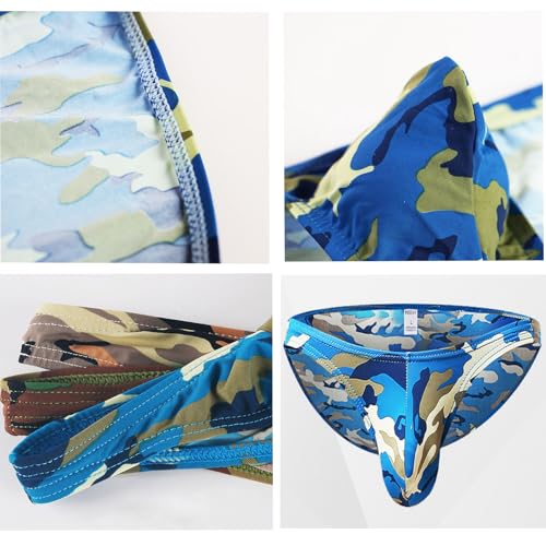 Men's Sexy Low Rise Camouflage Underwear Bulge Pouch Comfort Men Bikini Briefs Underwear3