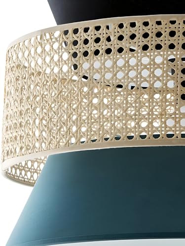 Image of Habere India-All the Cultures Fabricating India Pendant Lamps for Living Room | Hanging Lights for Living Room | Pendant Lights for Ceiling | Bamboo Ceiling Lamp (S; D:40 x H:30 cm)