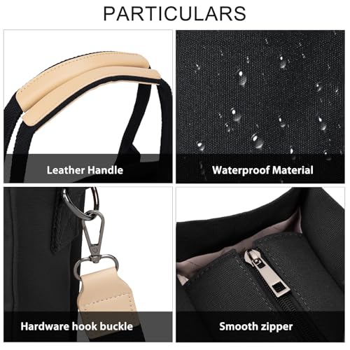 Image of GASSDA Canvas Tote Bag for Women Crossbody Work Purse with Pockets Top Handle Handbag Satchel Bags for Travel Nurse Teacher