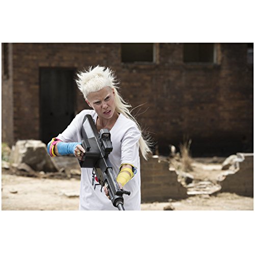 Chappie Yo-landi Visser from Die Antwoord Holding Weapon Ready to Fight 8 x 10 Photo