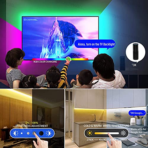 Tira LED RGBWW WiFi USB GIDEALED 3m Control APP miniatura 3