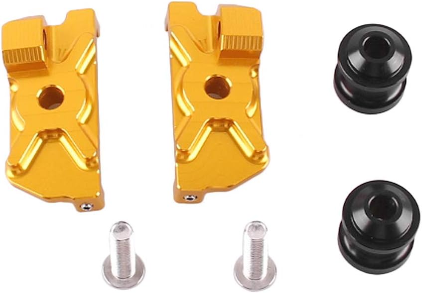 Cnfang4 Motorcycle Swing Arm Sliders Spools Swing Arm Stand Screws, Gold CNC Swing Arm Spools Slider Stand Screws for Yamaha YZF-R25 2015
