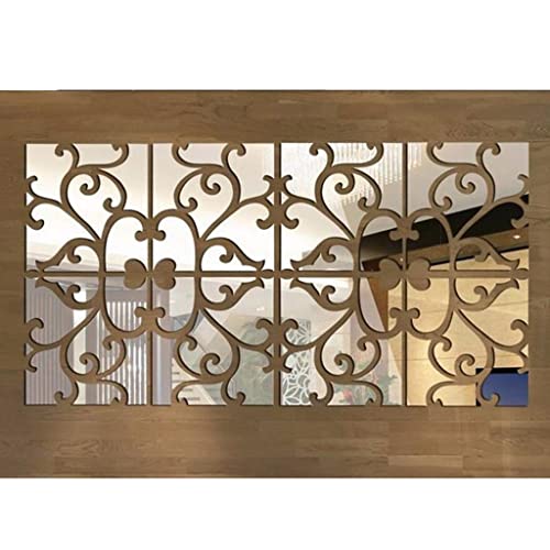 Dolity 32 Pezzi Specchio Foglio Adesivi Murali