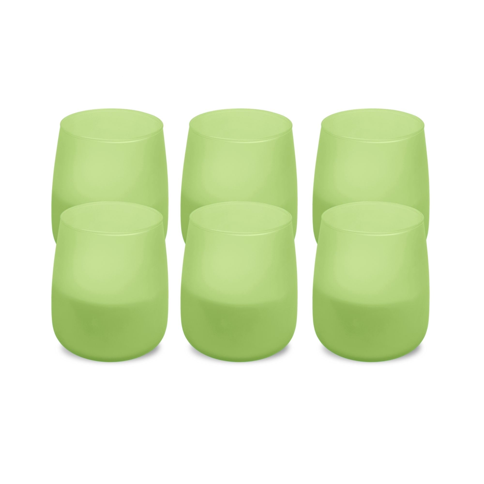 Spaas 6X Citronella Soft Glow Scented Candle, ± 38 Hours, Pistachio Green, Asian Garden