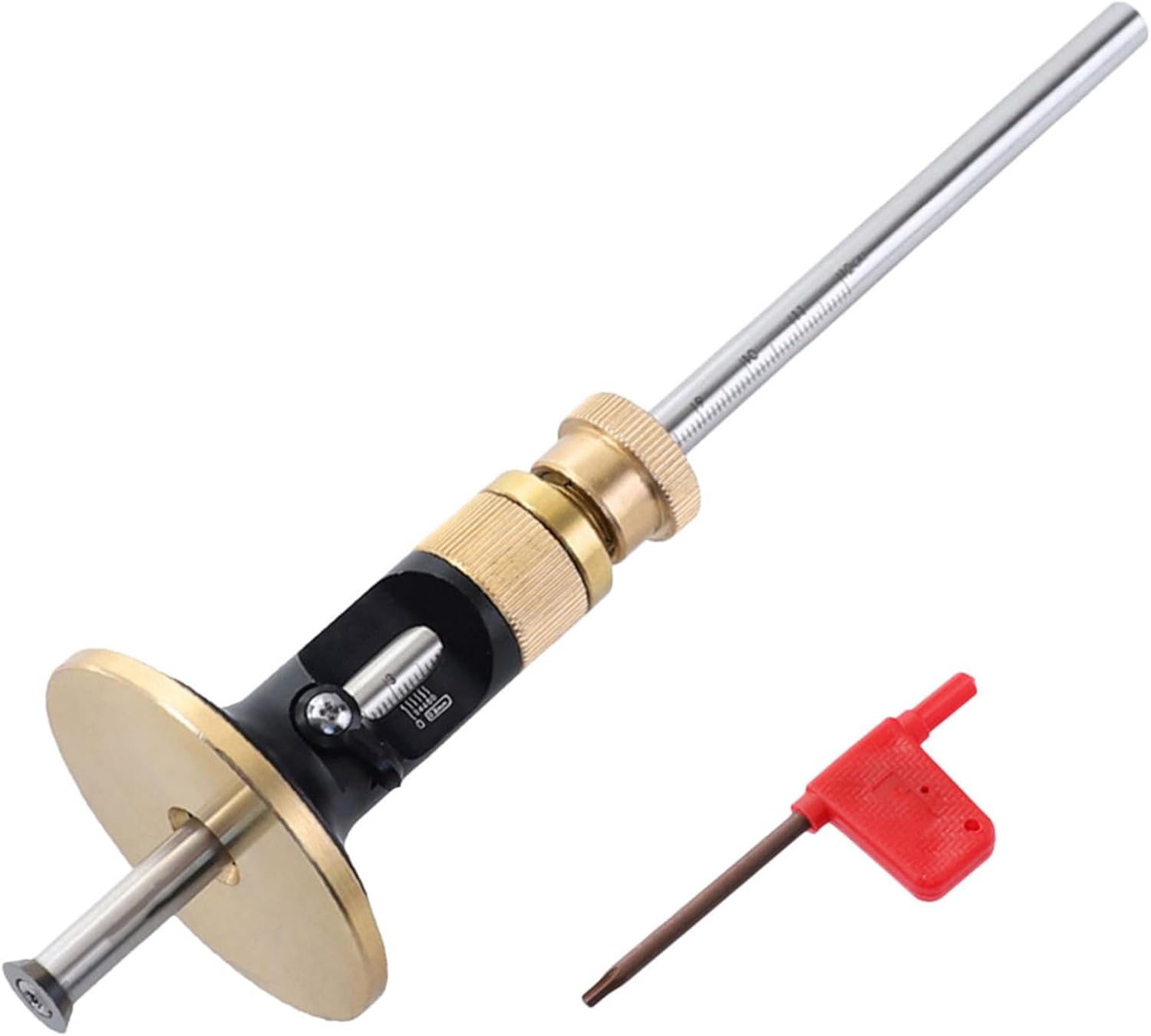 FUOYLOO European-type Woodworking Mortise Gauge and Fine-tuning Scribe Gauge with Carbide Blade, Parallel Marking Tool for Carpenters and Woodworking Layout, 1pcs Set