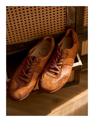 Washed Horse Leather Retro Men's Shoes, Anti-Velvet Commuting Versatile Breathable Casual high-end Men's Shoes3