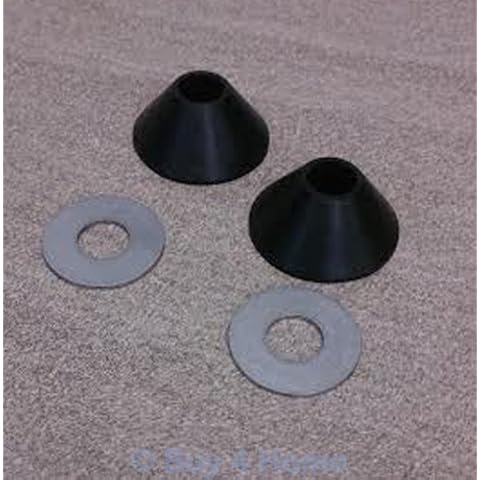 Non-Slip Toilet Seat Cone Fixings - Fittings for Loose Toilet Seats - 8mm Cover