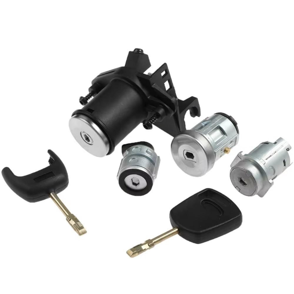 Hzsmyxgs One Color Car Lock Barrel Compatible With For Fiesta Mk5 2003- Al084 2S61a22050bm 2S61-A22050 1479660 Ignition Key Switch Cylinder Lock With Keys
