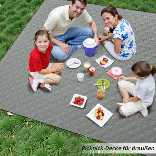 Homaxy Hundedecke Wasserdicht,Hundematte Outdoor Waschbar, Wendedecke Hunde Decke, Weich Katzendecke für Sofa Couch Bett Unterwegs(130x100cm,Grau+Dunkelgrau)