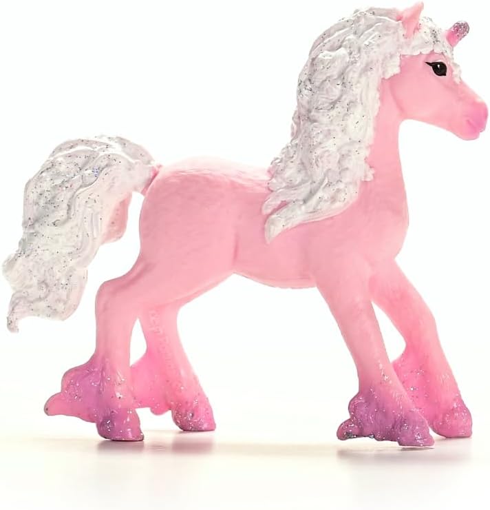 Schleich Bayala - 4" Flower Unicorn Foal - Unicorn Toy for Girls and Boys - Fantasy Horse Figurine for Kids Ages 5+ | 70832