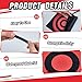 Liliful 12 Pcs Hockey Shooting Target Bungee Lacrosse Goal Targets Easy to Install Hockey Net Targets Training Aid for Teen Adult Shot Accuracy Improving(Red)