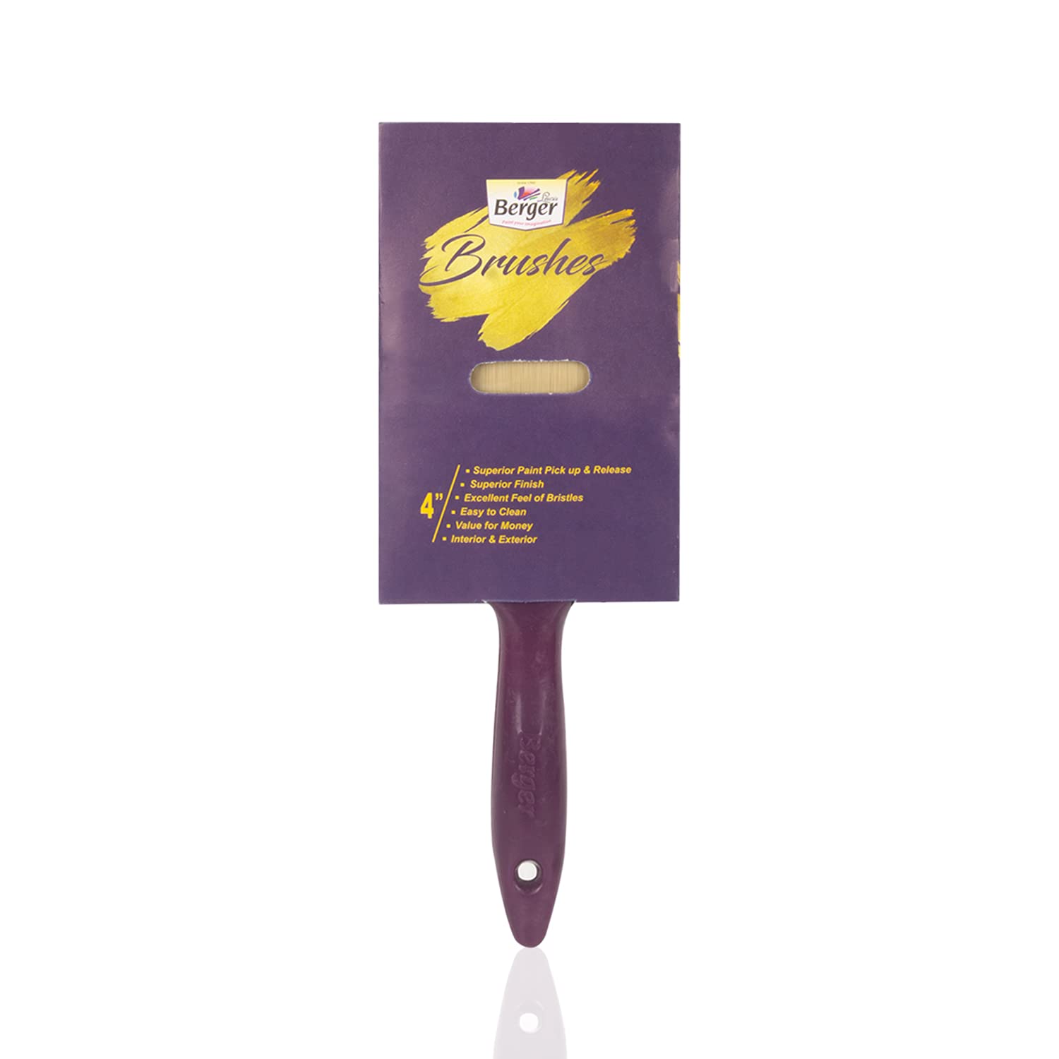 Berger Paints Brush for Oil and Water Based Paints - 4 Inch (B098L437GW) Amazon Price History, Amazon Price Tracker