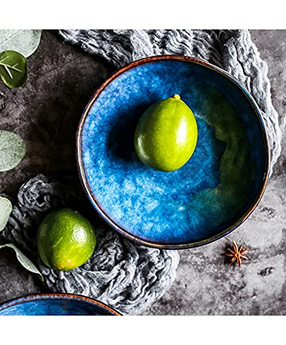 Bol de soupe bleu œil de chat pour soirées ramen maison - 3