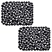 Alfombrilla de fregadero OTHWAY de PVC, respetuosa con el medio ambiente, ajustable, para fregadero de cocina, color negro (2 unidades)