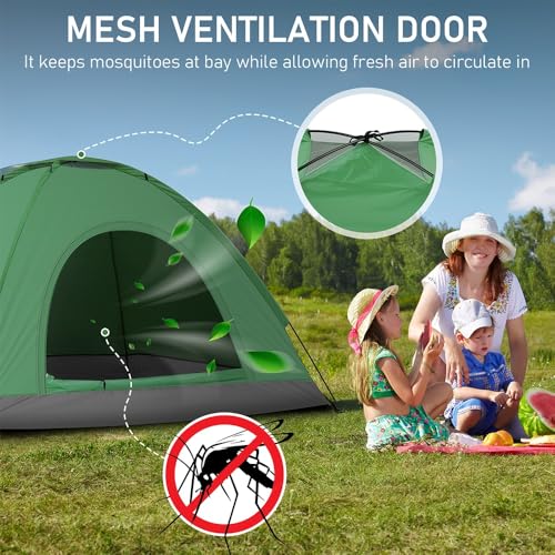 Carpa Dome para Camping 6.5x6.5 pies para 3-4 personas miniatura 3