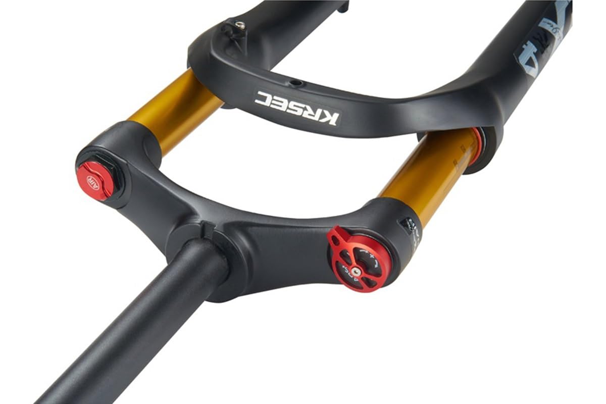 FukkeR Mountain Bike Fat Bike Horquilla Suspensión 26 Pulgadas Horquillas Delantera Bicicleta De Nieve Tubo Recto 28.6mm QR 9MM Recorrido 120mm Ajuste De Rebote