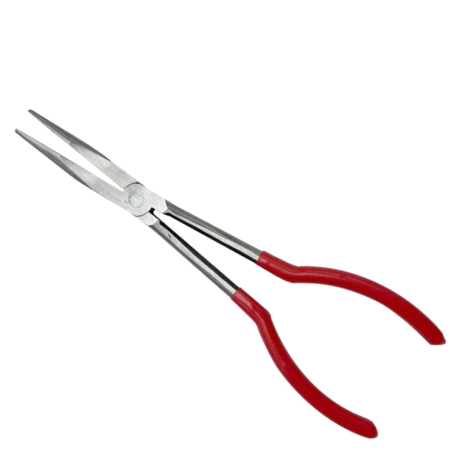 Kalttoy A 45° / 90° / Flat Mouth Crucible Tongs Clamp For Crucible Bowl Holder Grip Hand Tool Straight/Bent Tip Pliers Straight Bent Tip Pliers