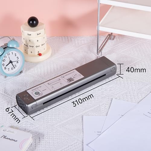 Phomemo AU-M08F-GY-SNH-LETTER Portable Thermal Printer thumb #8