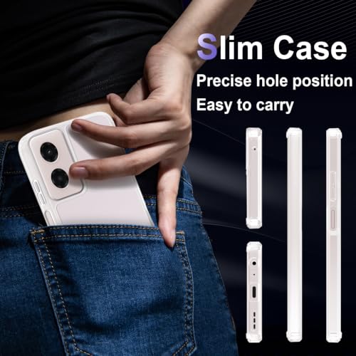 Image of Case for Motorola Moto G Power 5G 2024, Military Grade Drop Protection Phone Case, Yellowing Resistant, Anti-Scratch Hard PC Back, Shockproof Hard Ultra-Thin Protective Cover, Clear