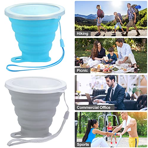 Nanaborn-Silicone-Collapsible-Cups-for-Camping-Travel-Small-Portable-Drinking-Cup-with-Lids-Reusable-for-Outdoor-Hiking-270ml-Blue-Gray-2Pack
