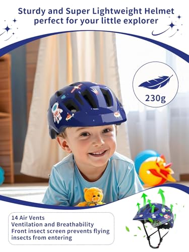 Image of XJD Toddler Helmet Kids Bike Helmet for Infant /Baby Multi-Sport Adjustable Skateboard for Kids Boys Girls Lightweight for Age 1 and Older