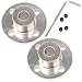 Magic&Shell 2-Pack 7mm Flange Shaft Coupling High Hardness Metal Axis Bearing Fittings DIY Model Accessory Rigid Flange Guide Shaft Coupler Motor Connector