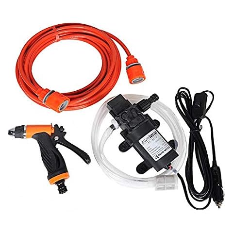 VerRich Car Washer Kit 60W High Pressure Self-priming Sprayer Water Pump kit for Cars Washing, Cleaning,Gardening Cover