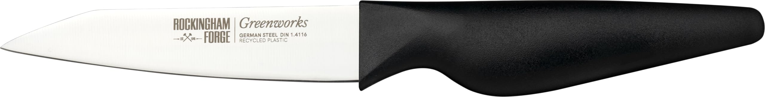 Rockingham Forge Greenworks Utility Knife 11cm, Black